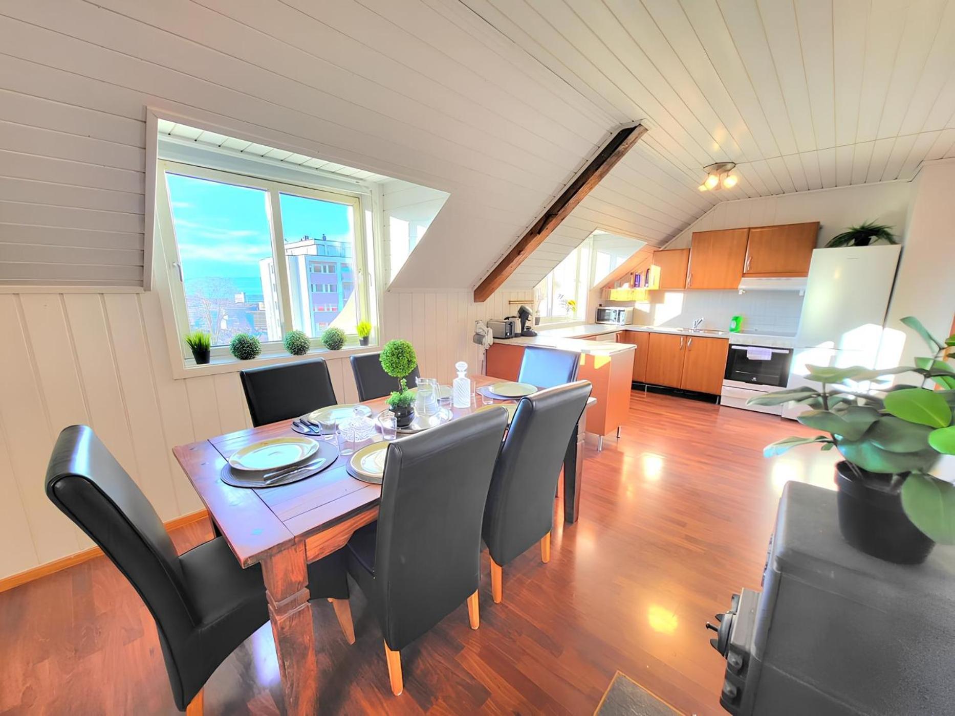 Sunset Penthouse, Fjord View & Parking Apartment Trondheim Luaran gambar