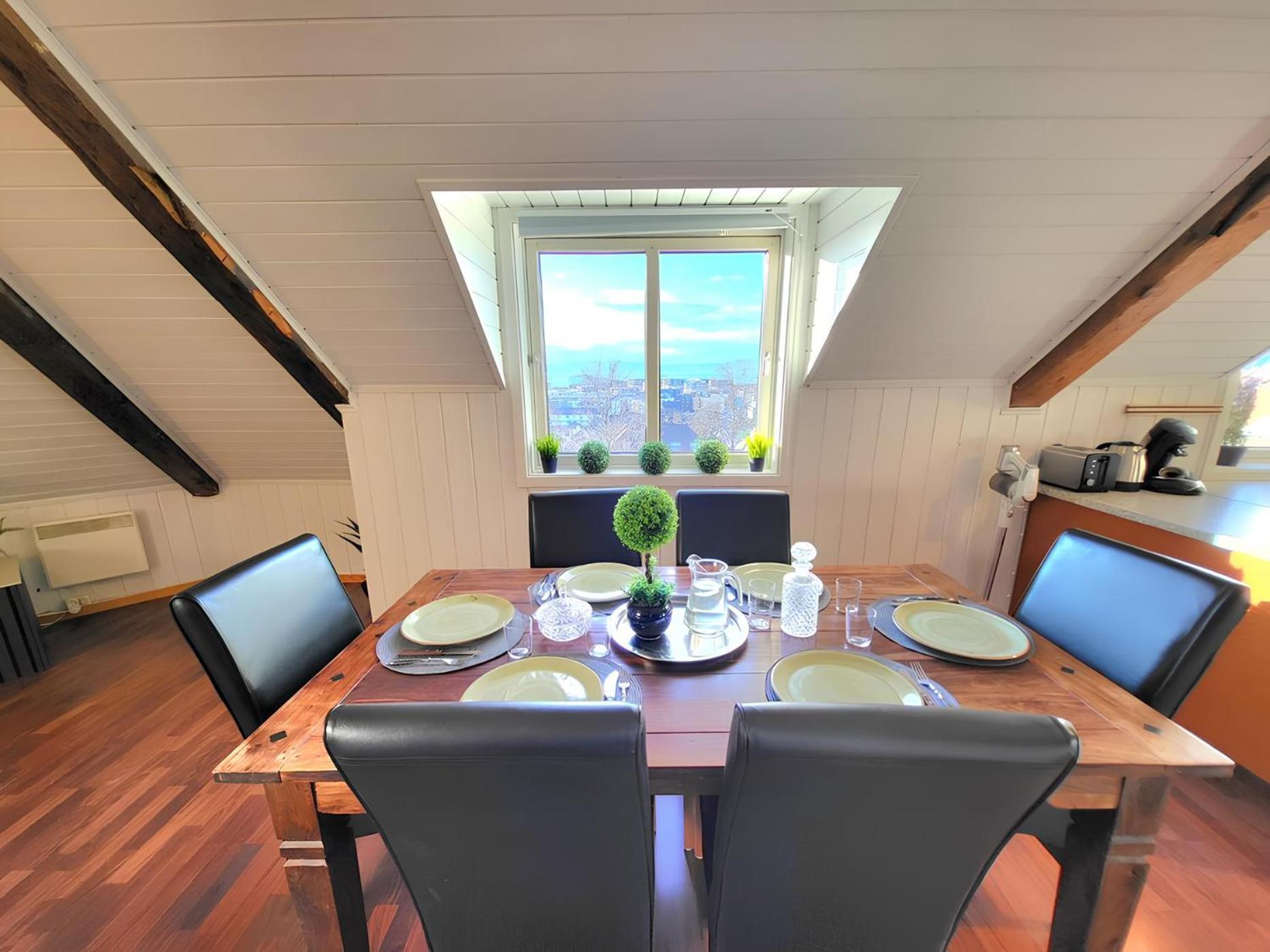 Sunset Penthouse, Fjord View & Parking Apartment Trondheim Luaran gambar